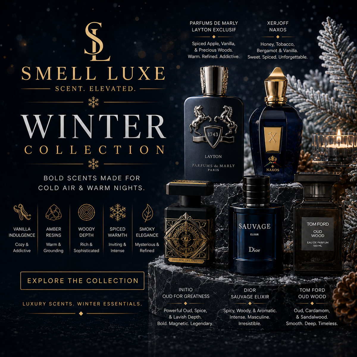 Luxury Winter Perfumes & Colognes